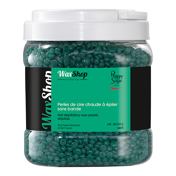 Perles de Cire Chaude à Épiler sans Bande Vert Peggy Sage 1kg