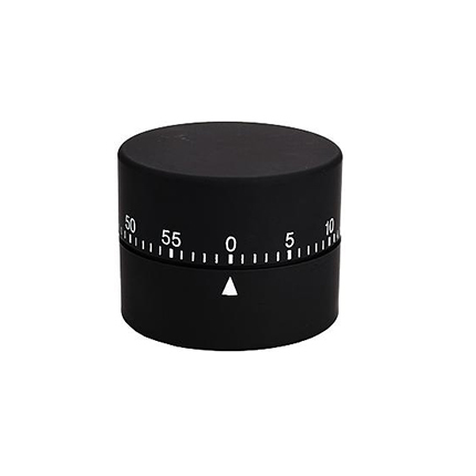 Minuteur Round Timer Noir Mat