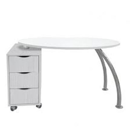 Table Manucure Brio Easy Blanc Laque