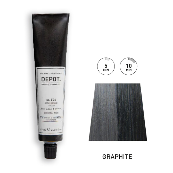 Kit Coloration Barbe et Cheveux Graphite DEPOT 60ml