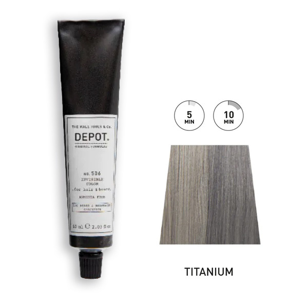 Kit Coloration Barbe & Cheveux n°506 Titanium DEPOT