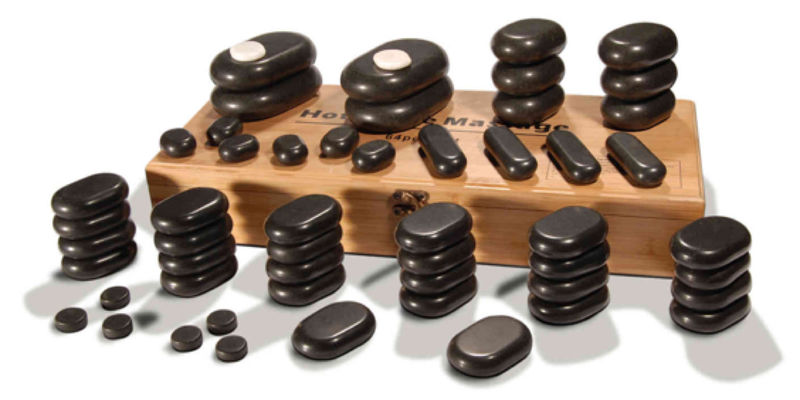 Kit 54 Pierres de Massage Hot Stones