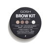 Kit Sourcils (3 Poudres,Cire,Applicateur,Mirroir) 3gr Gosh