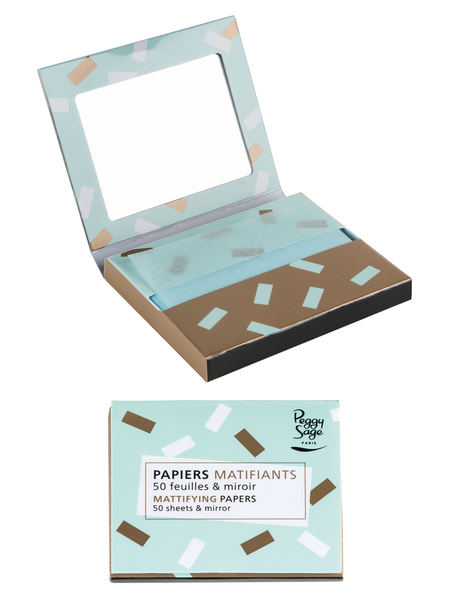 Papiers Matifiants Visage avec Miroir Peggy Sage