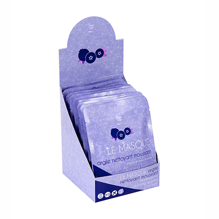 Présentoir Le Masque Argile Nettoyant Moussant Peggy Sage 15 x 3x7g