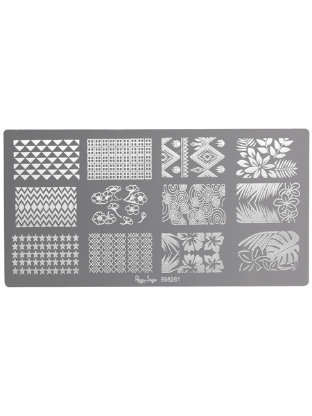 Plaque de Stamping Nail Art 1 Peggy Sage