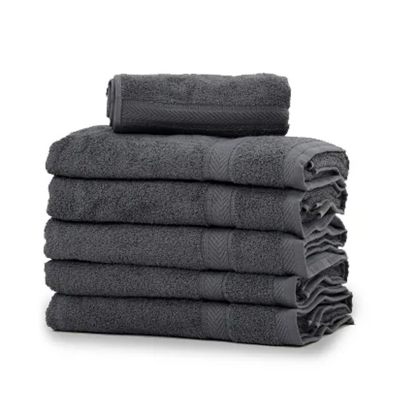 Lot de 12 Essuie-mains Gris Anthracite 30x30