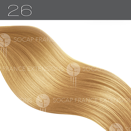 Mèches Cheveux Naturels PREMIUM N°26 Blond Très Clair Doré