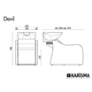 Bac à Shampoing Devil Relax avec Repose Pieds électrique Karisma