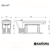 Bac de Lavage Zen Lift Head Spa Karisma