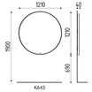 Miroir Circulaire LED BIG SELFIE 120ø Karisma