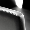 Fauteuil Quiff Skai Noir à Pompe Hydraulique DDUUEETT