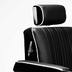 Fauteuil Barbier Logyks Fold Skai Noir