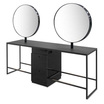 Coiffeuse Centrale 4 Places Scamnum Noire Nelson Mobilier