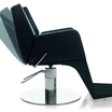 Fauteuil Barbier Boss-light Noir Base Ronde Pompe Hydraulique Nelson Mobilier
