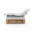 Lit Spa Hema 4 Moteurs Blanc/Bois Silverfox
