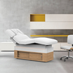 Lit Spa Hema 4 Moteurs Blanc/Bois Silverfox