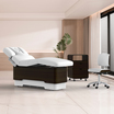 Lit Spa Onyx 3 Moteurs Wengue/skai Blanc Silverfox