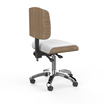 Tabouret Zoi Bois Naturel Blanc SilverFox