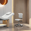 Tabouret Zoi Bois Naturel Blanc SilverFox
