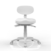 Tabouret Sun Skai Blanc SilverFox