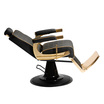 Fauteuil Gon Gold Homme Noir Base Ronde Pompe Hydraulique Logyks