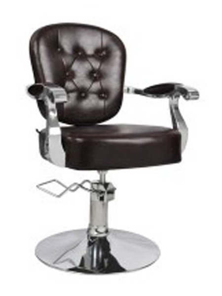 Fauteuil Cambridge Noir Base Ronde