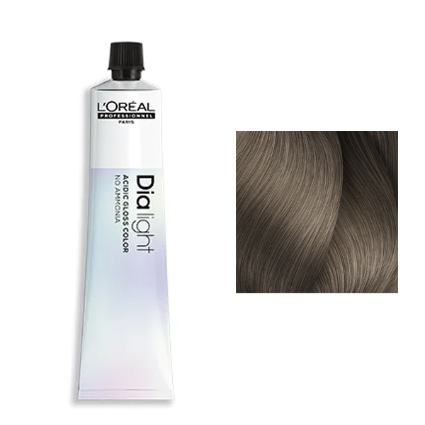 Coloration DiaLight N°8.18 MilkshakePearls Blond Clair Cendré Mocca L'Oréal Professionnel 50ml