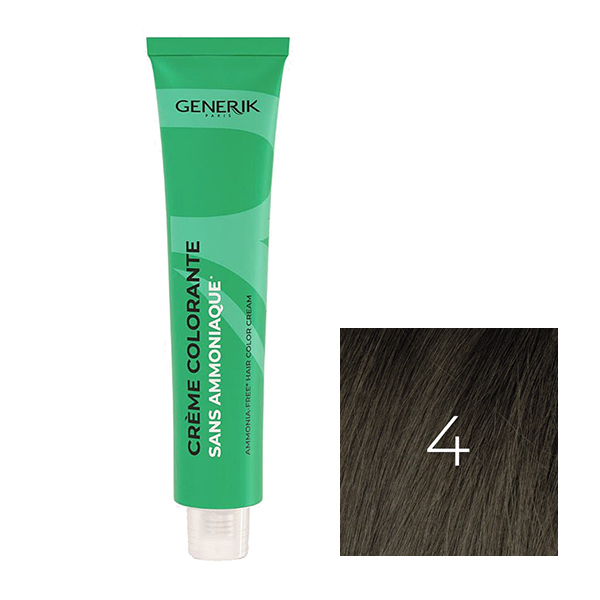 Coloration Sans Paraben N°4 Châtain 100ml