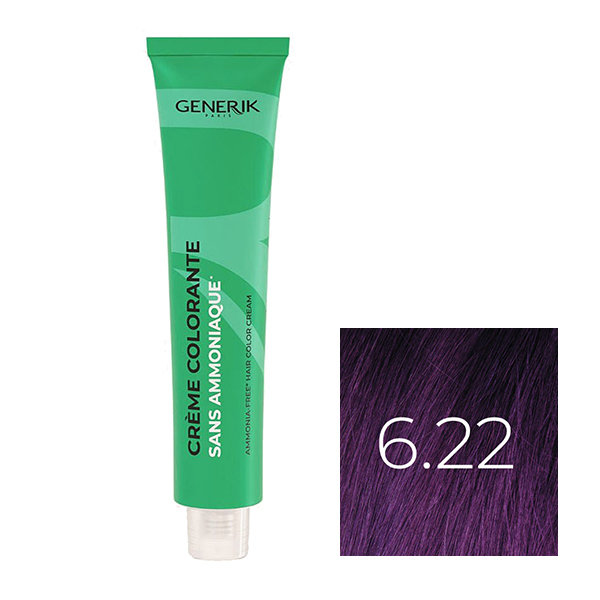 Coloration Sans Paraben N°6,22 Blond Foncé Violine Intense 100ml
