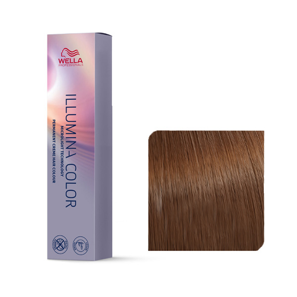 Coloration Illumina Color N°7.75 Blond Moyen Marron Acajou Wella 60ml