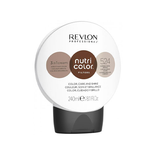 Soin Repigmentant Coloration Nutri Color 524 Marron Perlé cuivré Revlon 240ml