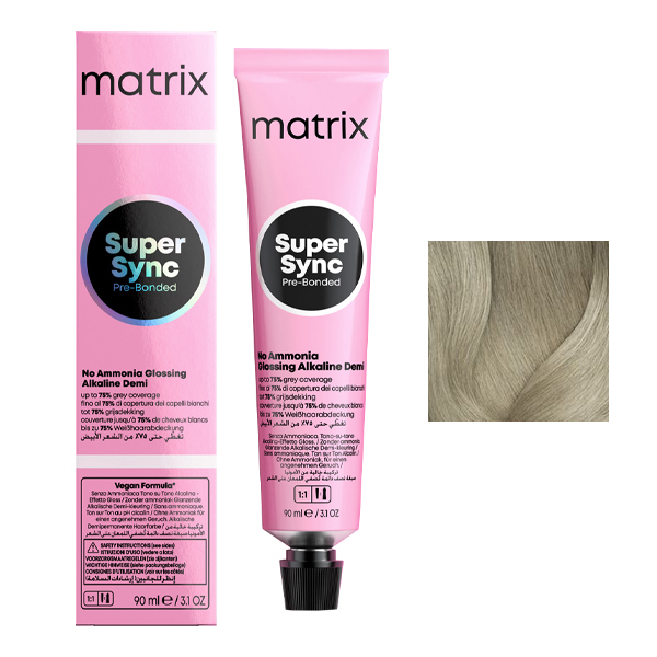 Coloration Ton sur Ton Super Sync N°10A Blond Très Très Clair Cendré Matrix 90ml