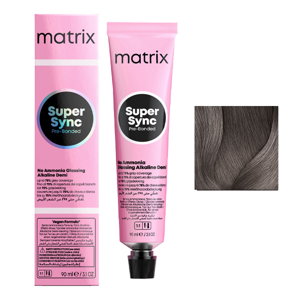 Coloration Ton sur Ton Super Sync N°6T Blond Foncé Titanium Matrix 90ml