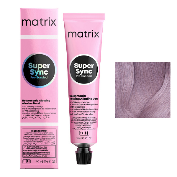 Coloration Ton sur Ton Super Sync N°8V Blond Clair Violet Matrix 90ml