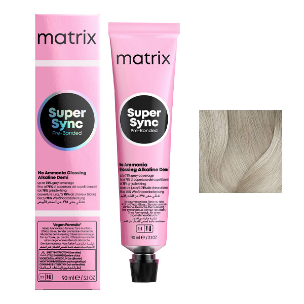 Coloration Ton sur Ton Super Sync N°SPA Sheer Pastel Cendré Matrix 90ml
