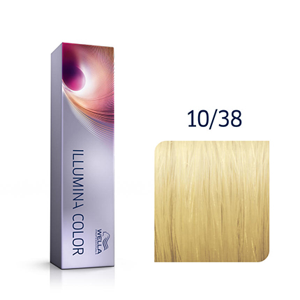 Coloration Illumina N°10.38 Wella 60ml