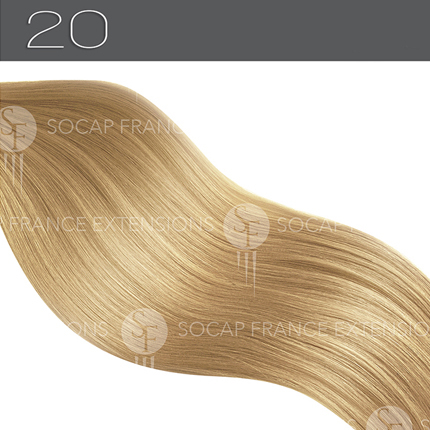Mèches Cheveux Naturels Premium N°20 Blond Très Très ClairSoCap