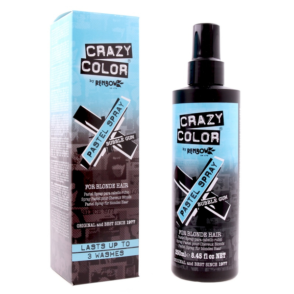 Crazy Color Pastel Spray Bubble Gum 250ml