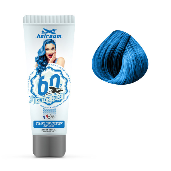 Crème Colorante Sixty's Flash Blue Hairgum 60ml