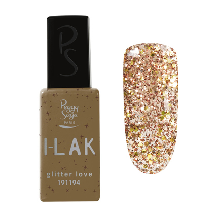 ILak Soak Off Gel Polish Glitter Love Peggy Sage 11ml