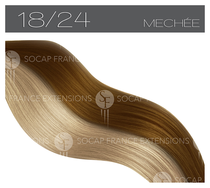 Mèches Cheveux Naturelles Premium 18/24SoCap