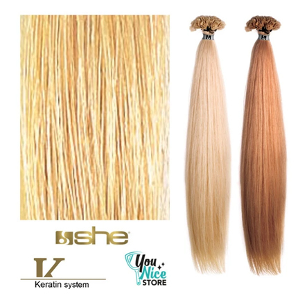 Extensions Kératine Mèches Cheveux Naturelles Lisses N°20