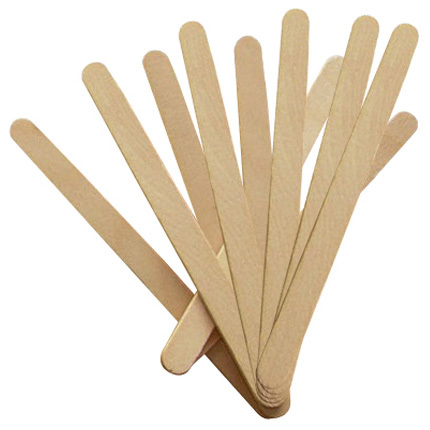 10 Spatules Jetables en Bois Petit Modèle