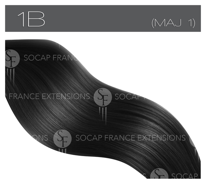 Mèches Cheveux Naturelles Premium N°1BSoCap
