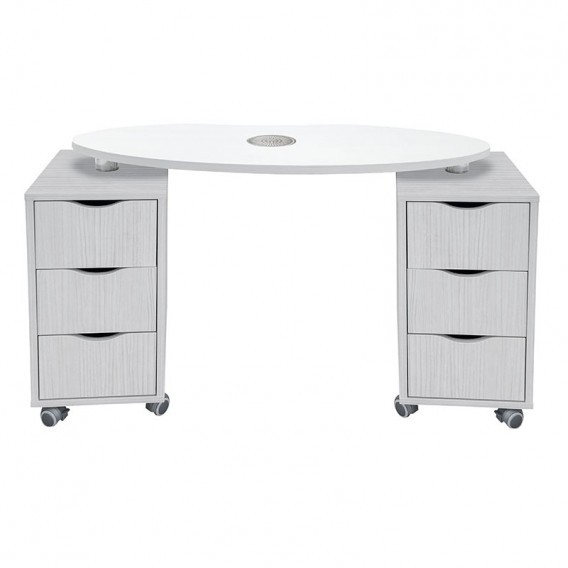 Table Manucure Brio Meleze Blanc Aspi