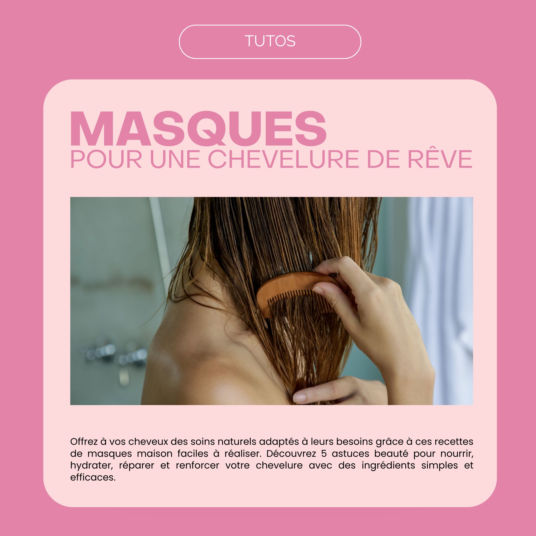5 Recettes de masques maison pour vos cheveux !
