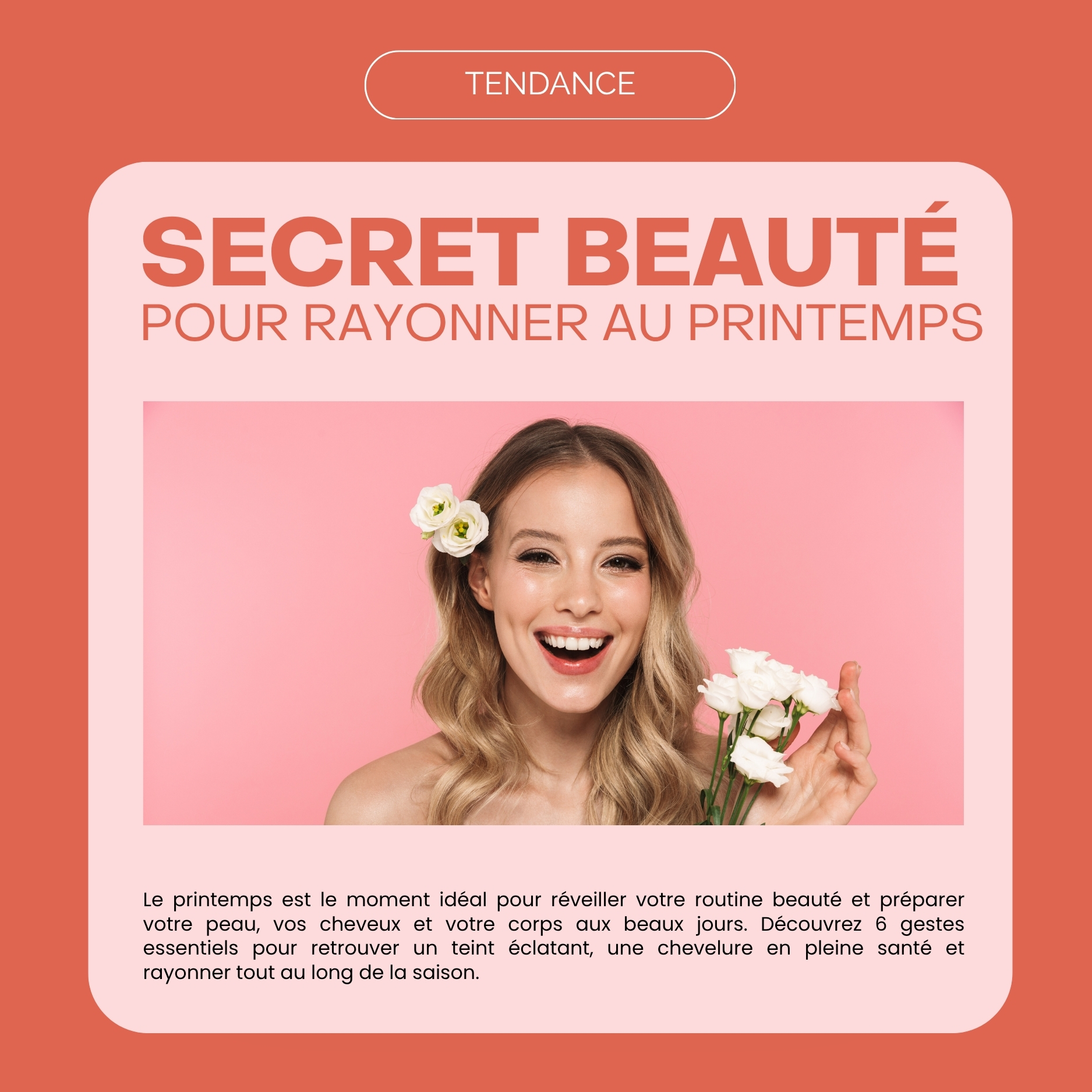 6 Secrets beauté pour rayonner au printemps