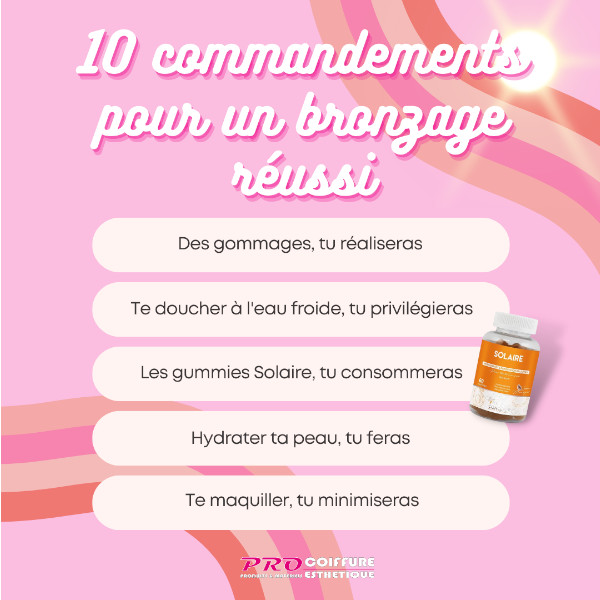 10 commandements pour un bronzage réussi