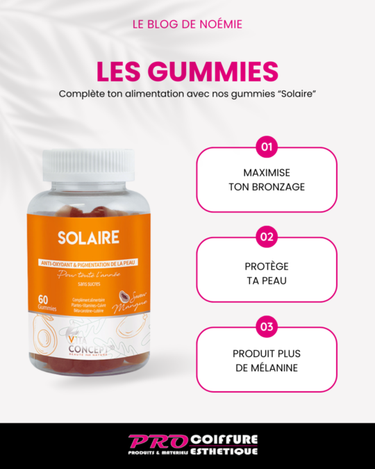 gummies solaires pour optimiser le bronzage